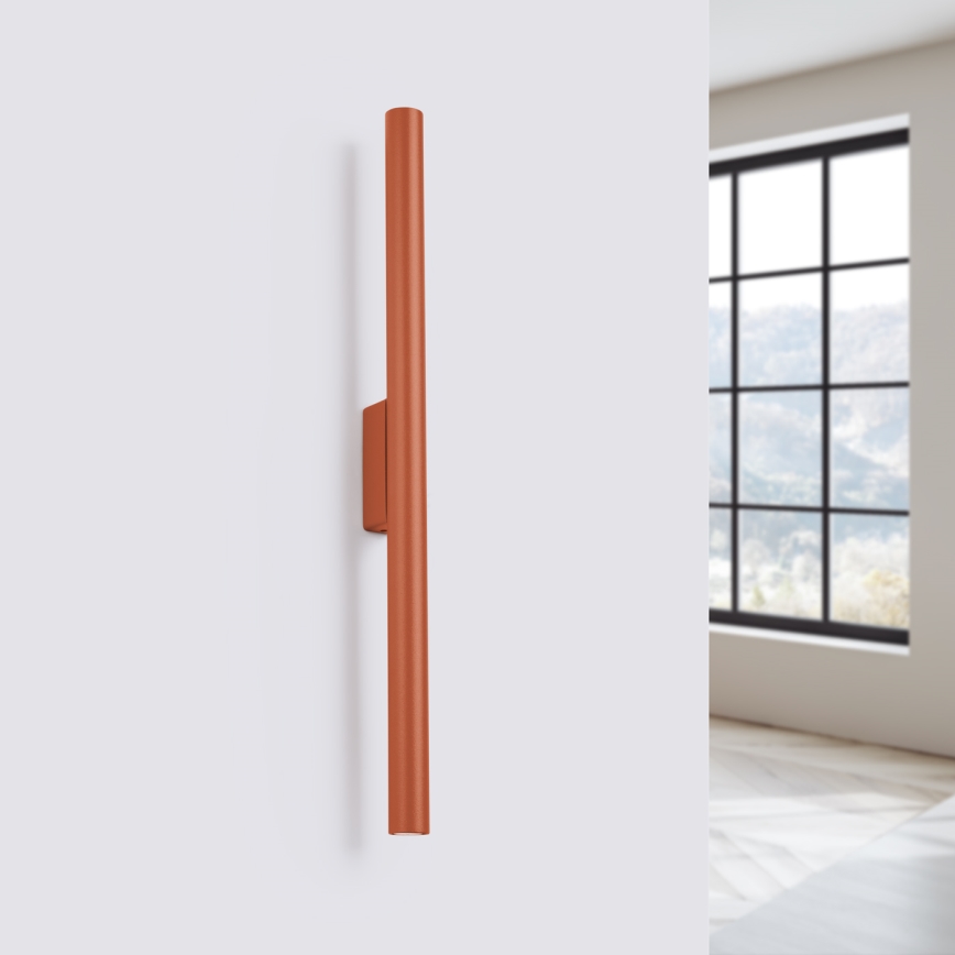 Wandlamp PASTELO 2xG9/8W/230V rood