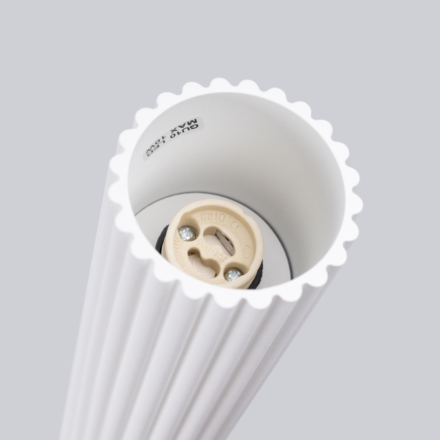 Spot KARBON 1xGU10/10W/230V 10 cm blanc