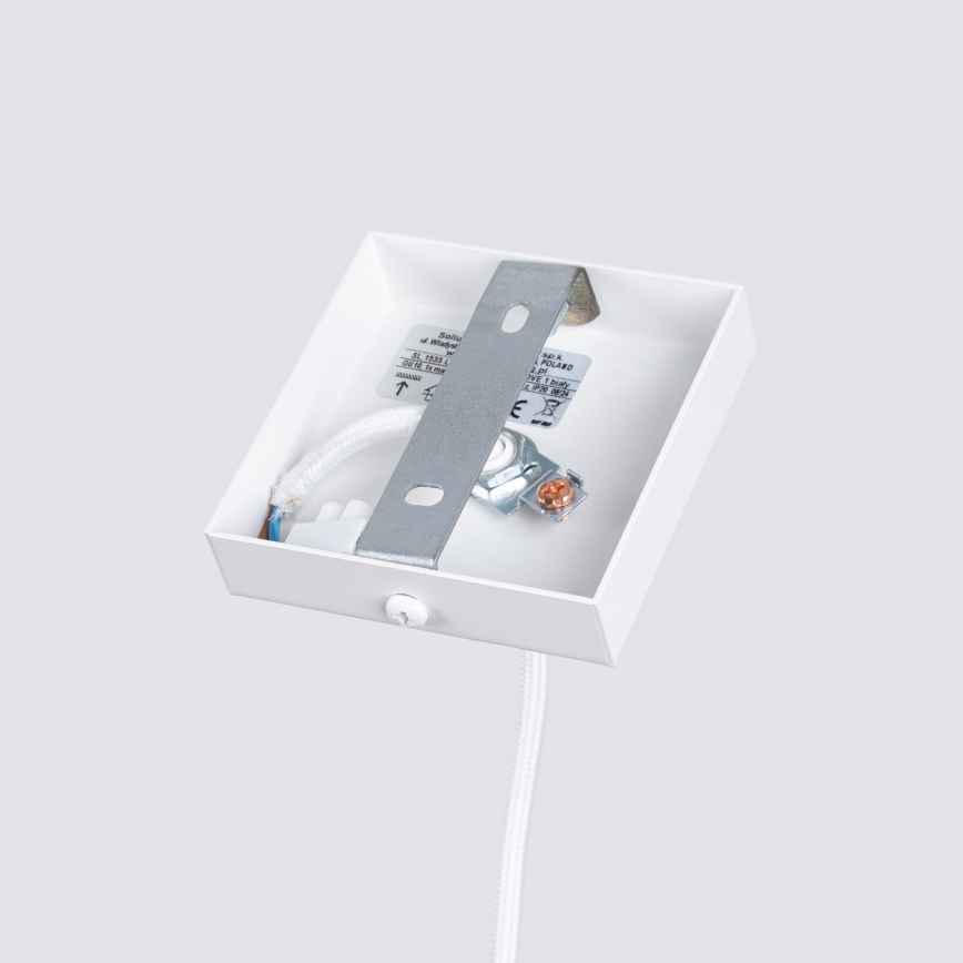 Hanglamp aan een koord KARBON 1xGU10/10W/230V wit