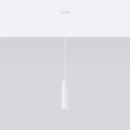 Suspension filaire KARBON 1xGU10/10W/230V blanc