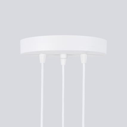 Hanglamp aan een koord KARBON 3xGU10/10W/230V wit