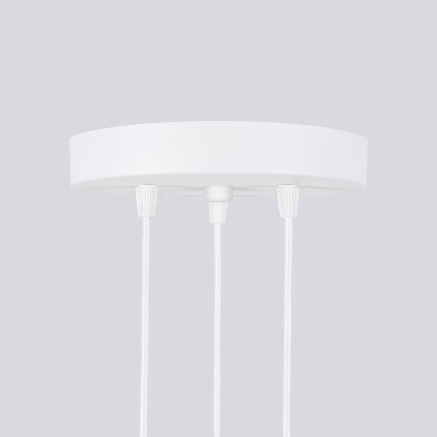 Hanglamp aan een koord KARBON 3xGU10/10W/230V wit