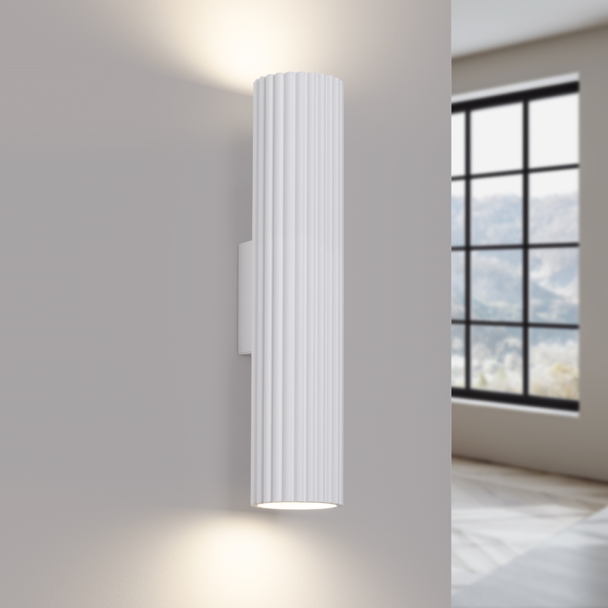 Wandlamp KARBON 2xGU10/10W/230V wit