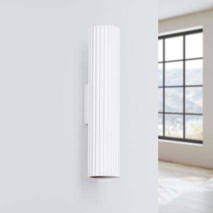 Wandlamp KARBON 2xGU10/10W/230V wit