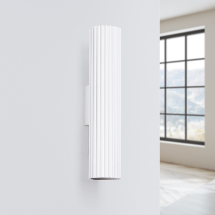 Wandlamp KARBON 2xGU10/10W/230V wit