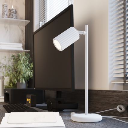 Lampe de table KARBON 1xGU10/10W/230V blanc