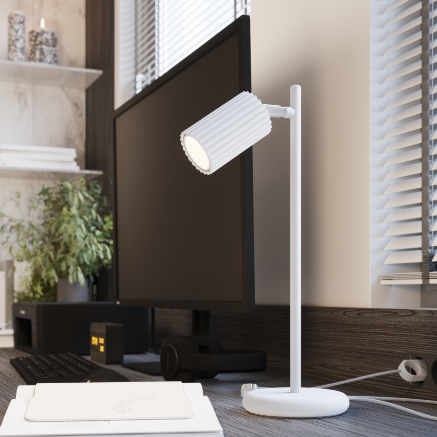 Lampe de table KARBON 1xGU10/10W/230V blanc