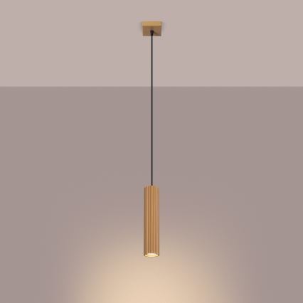 Hanglamp aan een koord KARBON 1xGU10/10W/230V goud