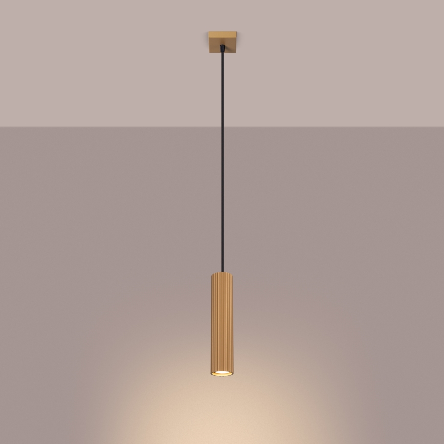 Hanglamp aan een koord KARBON 1xGU10/10W/230V goud