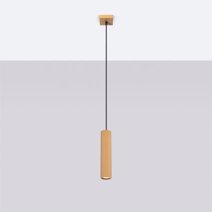 Hanglamp aan een koord KARBON 1xGU10/10W/230V goud