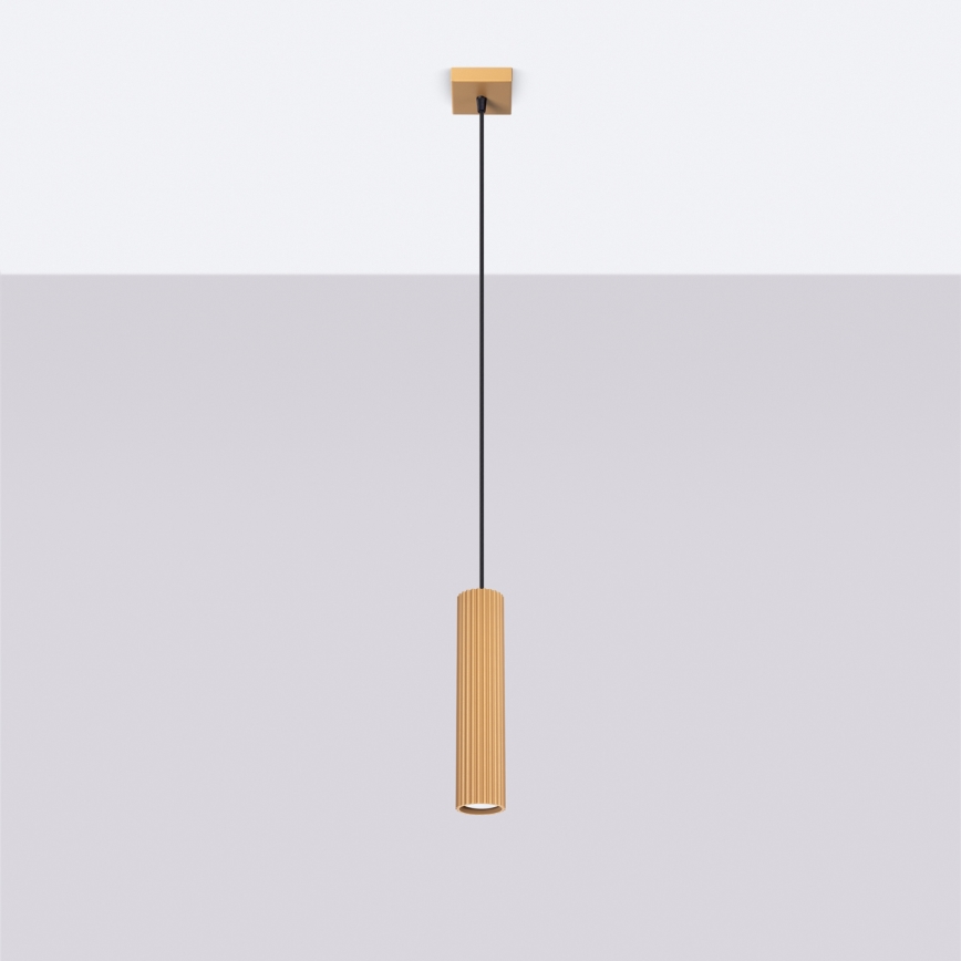 Hanglamp aan een koord KARBON 1xGU10/10W/230V goud