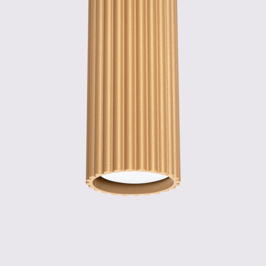 Hanglamp aan een koord KARBON 1xGU10/10W/230V goud