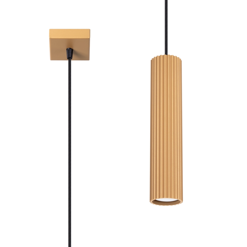 Hanglamp aan een koord KARBON 1xGU10/10W/230V goud