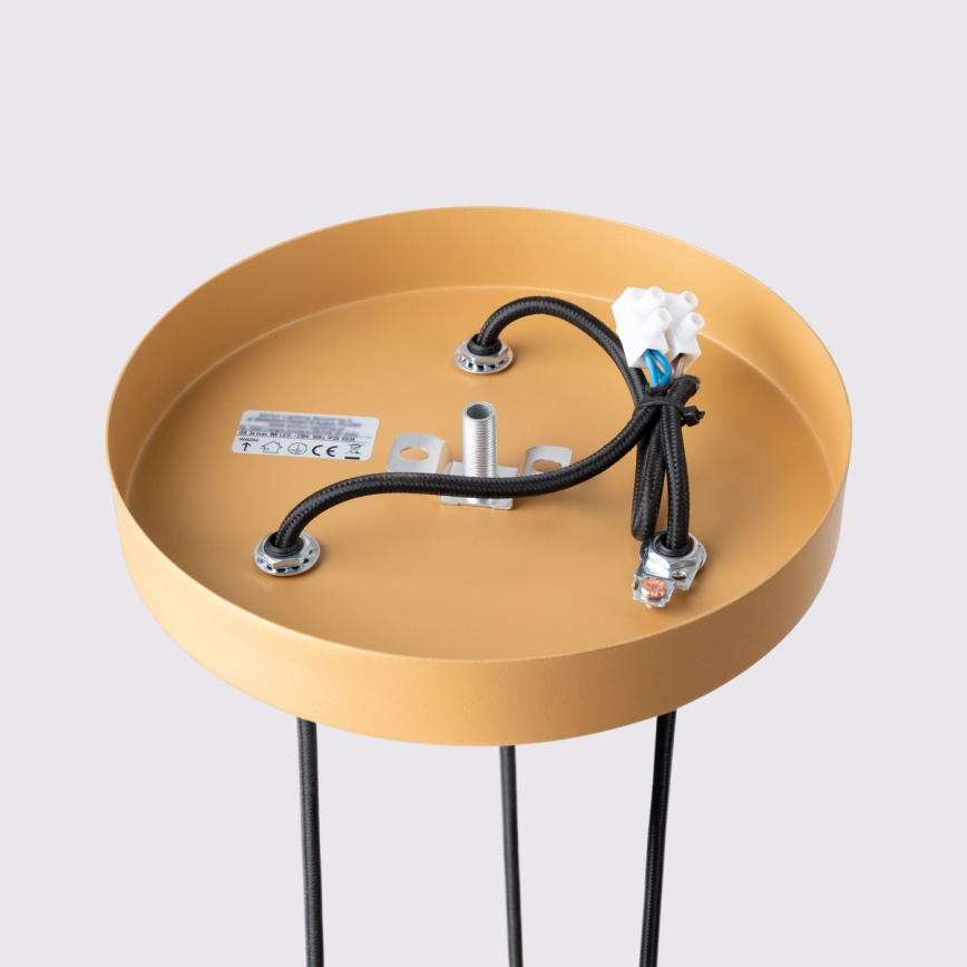 Hanglamp aan een koord KARBON 3xGU10/10W/230V goud