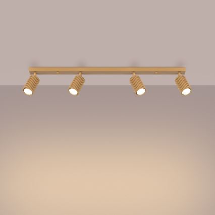 Spot KARBON 4xGU10/10W/230V doré