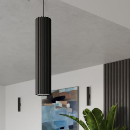 Hanglamp aan een koord KARBON 1xGU10/10W/230V zwart