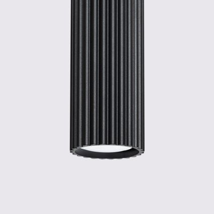 Hanglamp aan een koord KARBON 1xGU10/10W/230V zwart