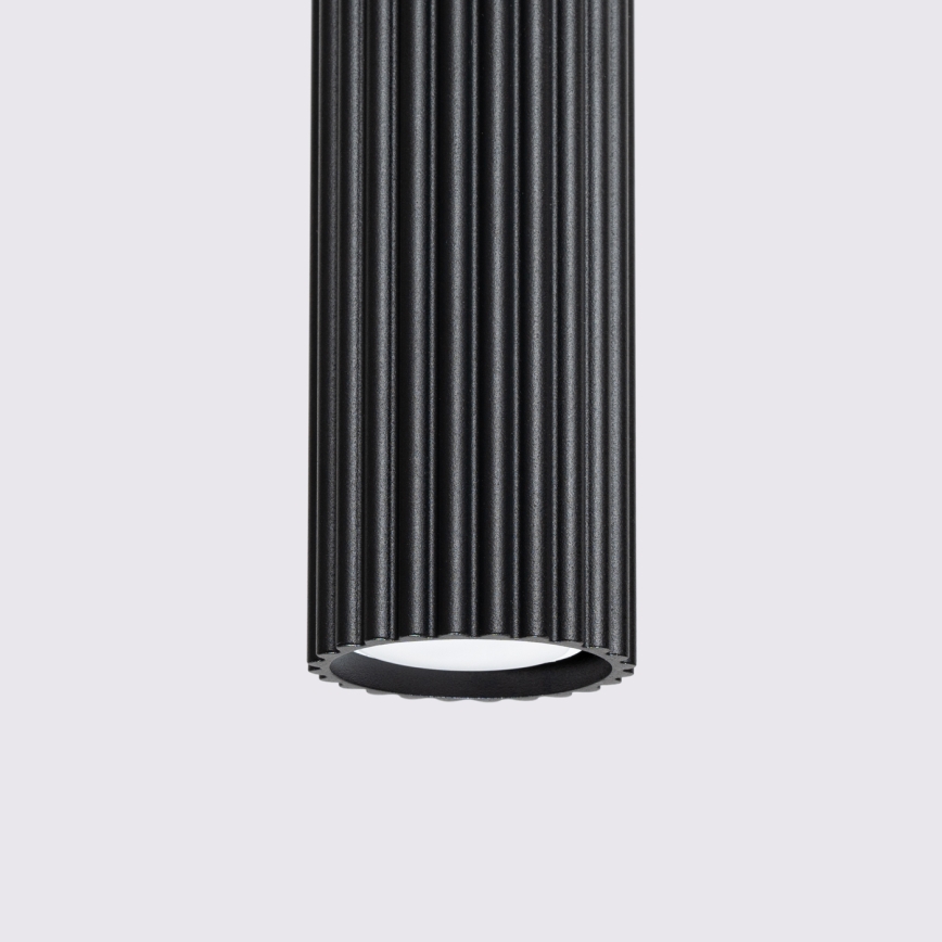 Hanglamp aan een koord KARBON 1xGU10/10W/230V zwart
