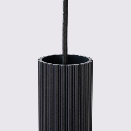 Hanglamp aan een koord KARBON 2xGU10/10W/230V zwart