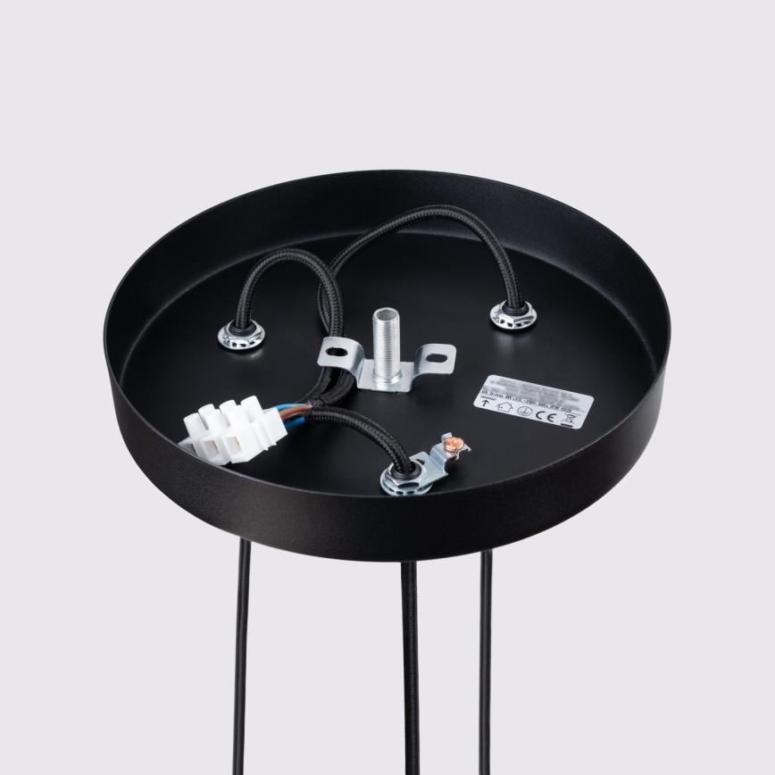 Hanglamp aan een koord KARBON 3xGU10/10W/230V zwart