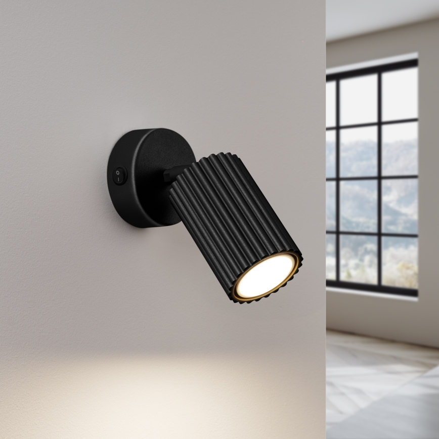 Wandspot KARBON 1xGU10/10W/230V zwart