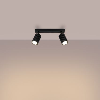 Spot KARBON 2xGU10/10W/230V noir