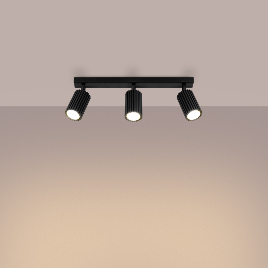 Spot KARBON 3xGU10/10W/230V noir