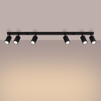 Spot KARBON 6xGU10/10W/230V noir
