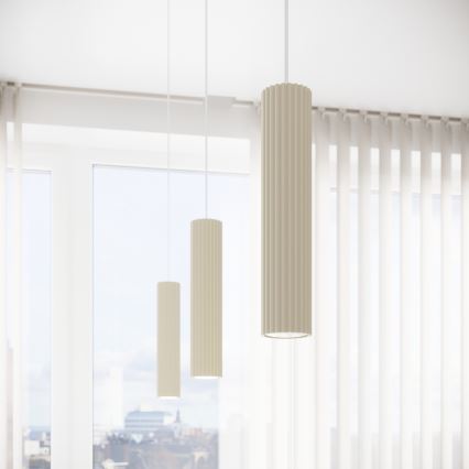 Hanglamp aan een koord KARBON 1xGU10/10W/230V crème