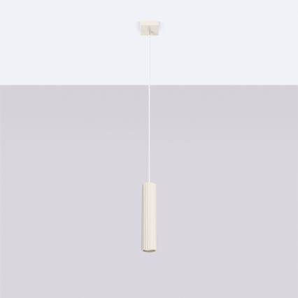 Hanglamp aan een koord KARBON 1xGU10/10W/230V crème