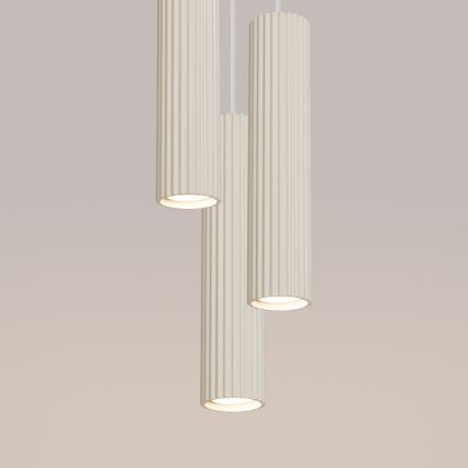 Hanglamp aan een koord KARBON 3xGU10/10W/230V crème