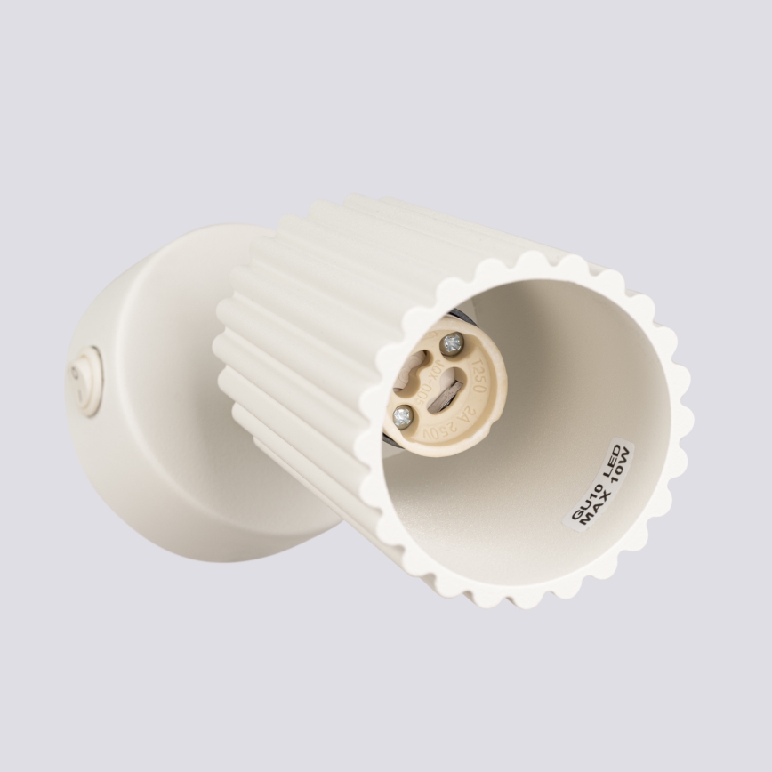 Wandspot KARBON 1xGU10/10W/230V crème