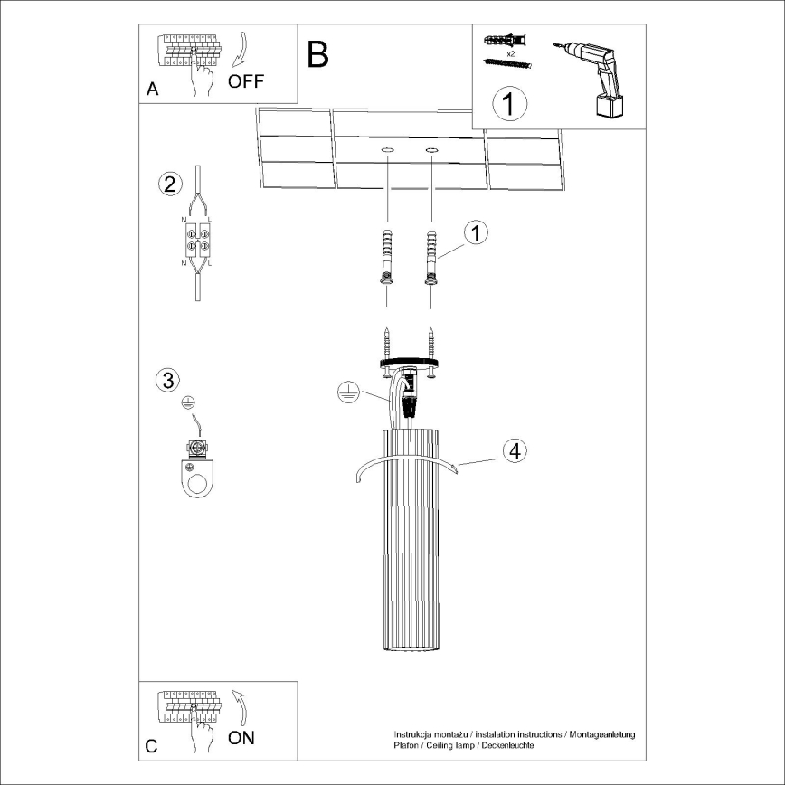 Spot KARBON 1xGU10/10W/230V 30 cm groen