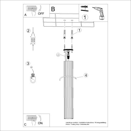 Spot KARBON 1xGU10/10W/230V 60 cm groen