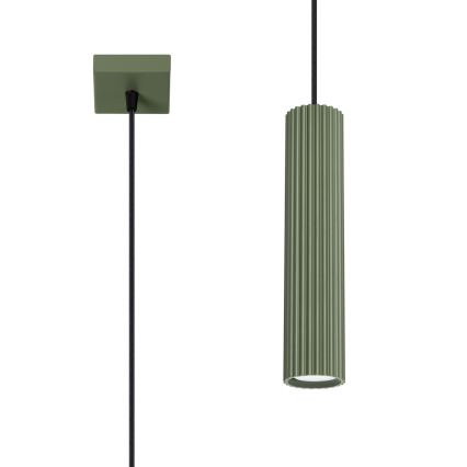 Hanglamp aan een koord KARBON 1xGU10/10W/230V groen