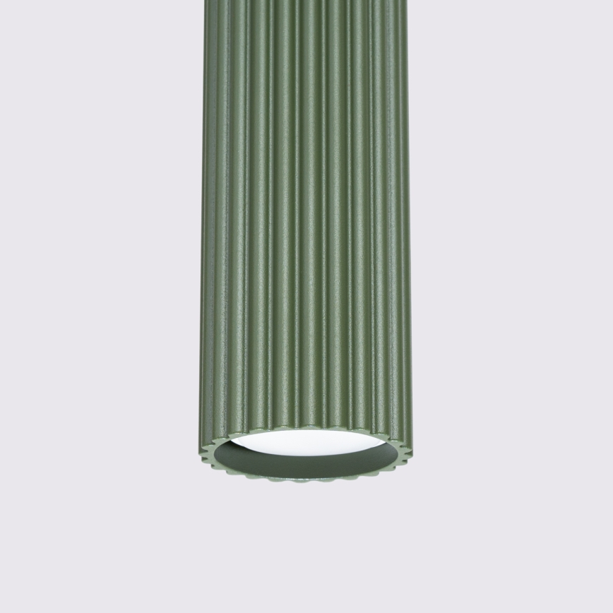 Hanglamp aan een koord KARBON 1xGU10/10W/230V groen
