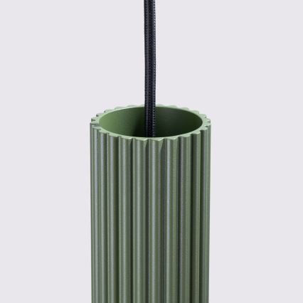 Hanglamp aan een koord KARBON 2xGU10/10W/230V groen