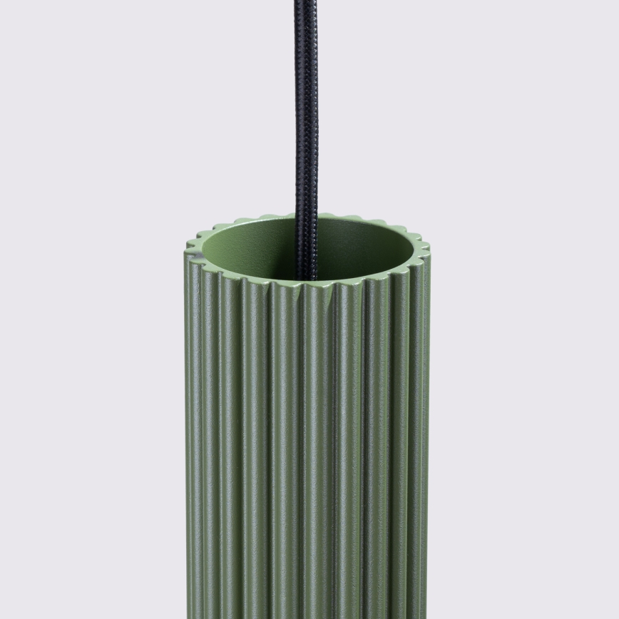 Hanglamp aan een koord KARBON 2xGU10/10W/230V groen