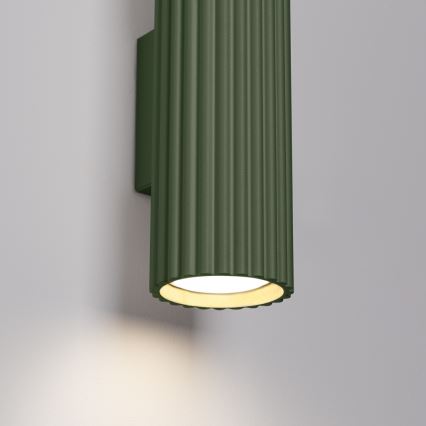 Wandlamp KARBON 2xGU10/10W/230V groen