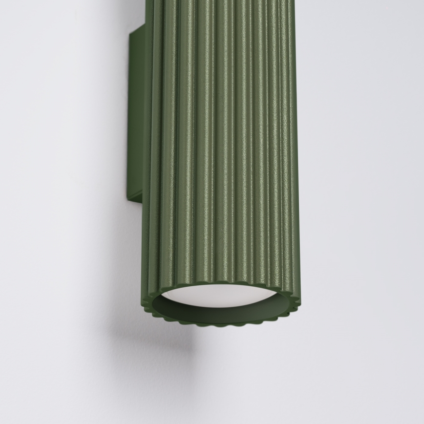 Wandlamp KARBON 2xGU10/10W/230V groen