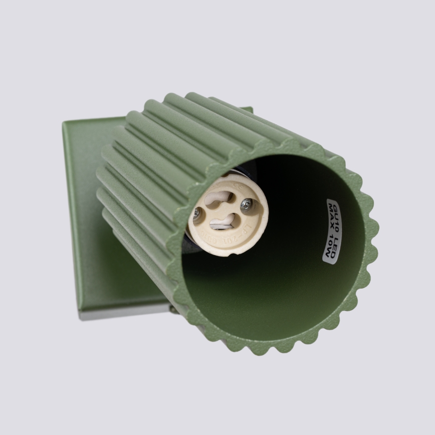 Wandspot KARBON 1xGU10/10W/230V groen