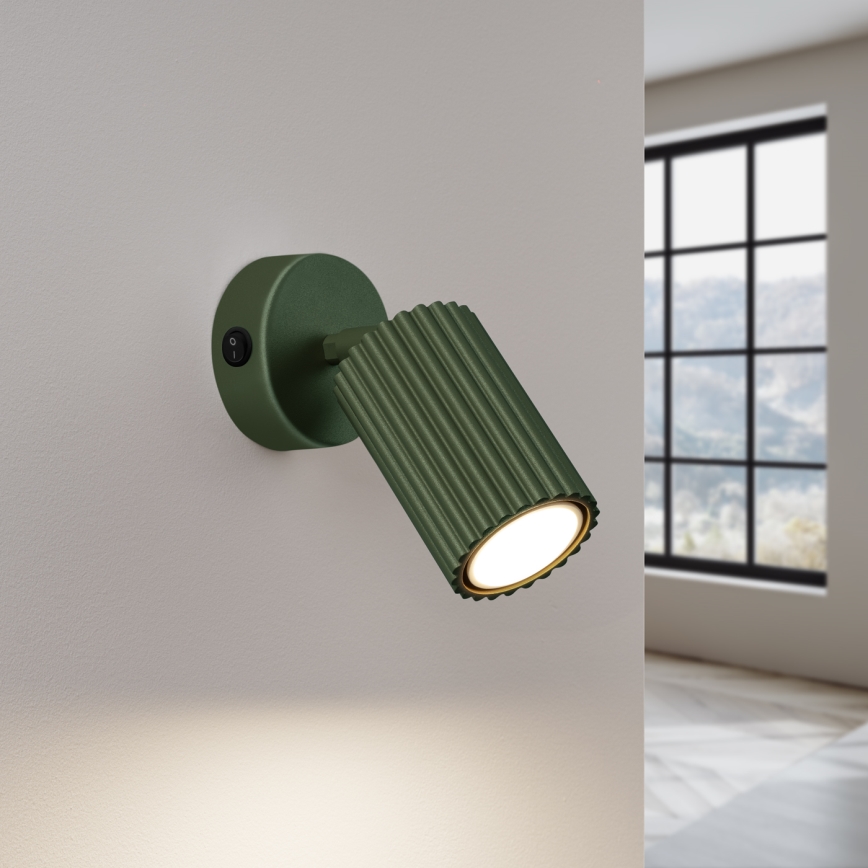 Wandspot KARBON 1xGU10/10W/230V groen
