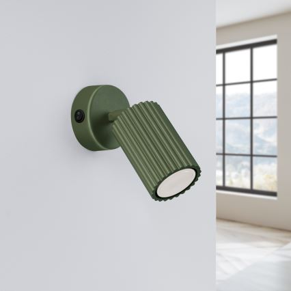 Wandspot KARBON 1xGU10/10W/230V groen