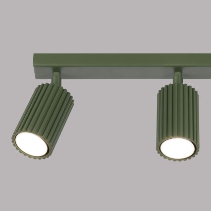 Spot KARBON 3xGU10/10W/230V groen