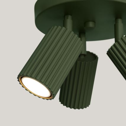 Spot KARBON 3xGU10/10W/230V groen
