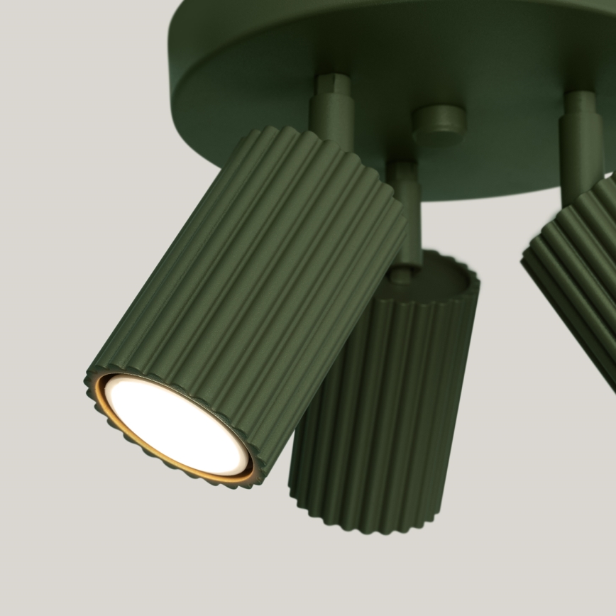 Spot KARBON 3xGU10/10W/230V groen