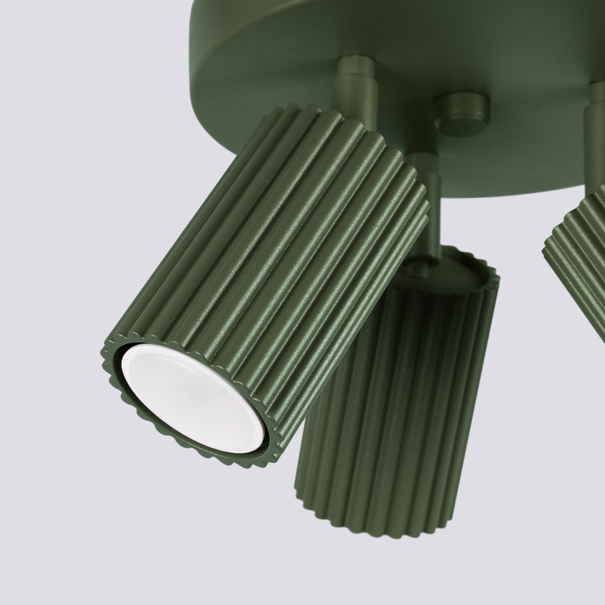 Spot KARBON 3xGU10/10W/230V groen
