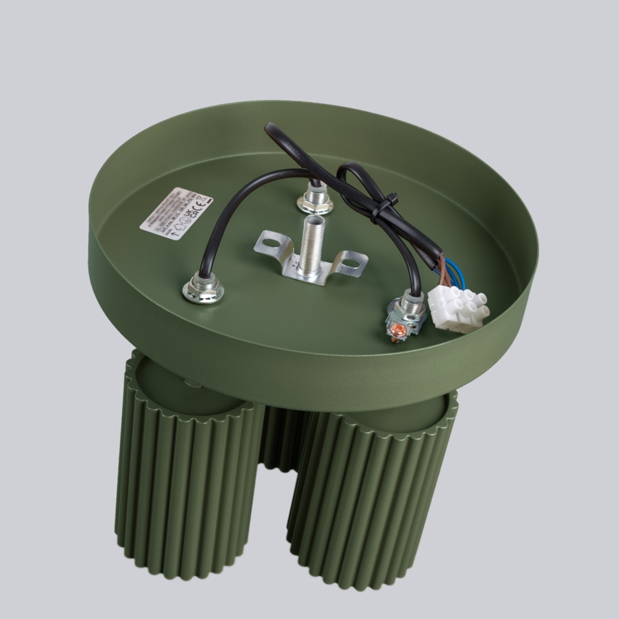 Spot KARBON 3xGU10/10W/230V groen