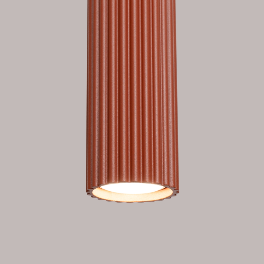 Hanglamp aan een koord KARBON 1xGU10/10W/230V rood