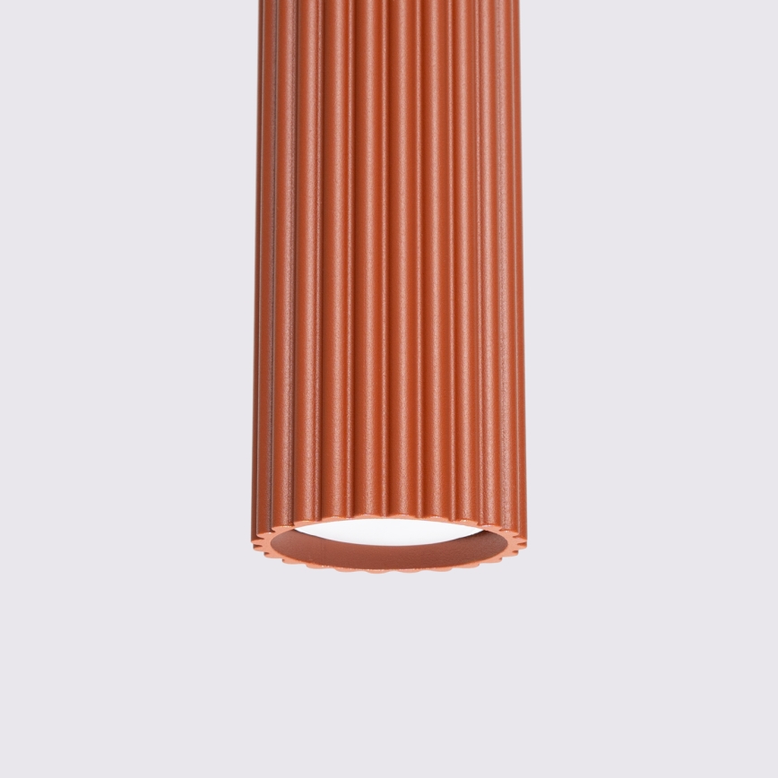 Hanglamp aan een koord KARBON 1xGU10/10W/230V rood